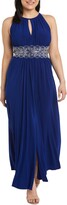 Thumbnail for your product : R & M Richards Womens Embellished Halter Evening Dress