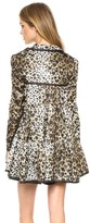 Thumbnail for your product : RED Valentino Leopard Print Tiered Coat
