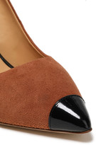 Thumbnail for your product : Giuseppe Zanotti Lucrezia 105 Patent Leather-trimmed Suede Pumps