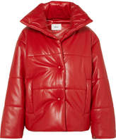 Thumbnail for your product : Nanushka Hide Oversized Quilted Vegan Leather Jacket - Red