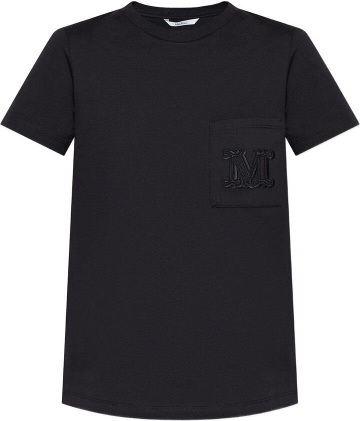Max Mara Cotton T-Shirt With Logo