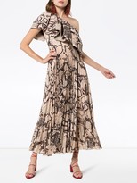 Thumbnail for your product : SOLACE London Rosa snakeskin-effect maxi dress