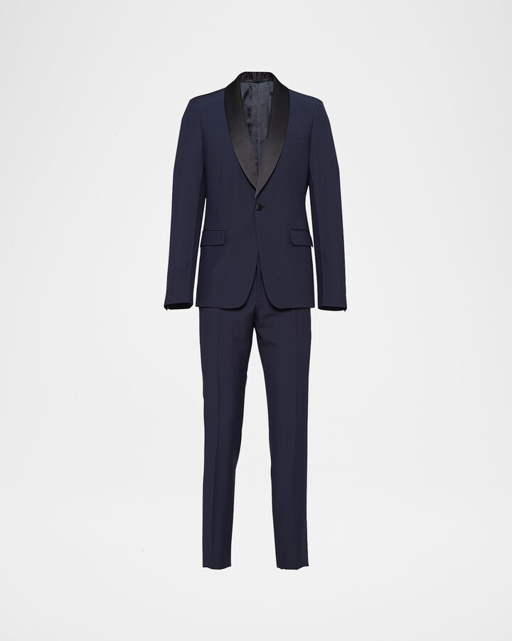 Prada Men's Mohair-Blend Smoking Tuxedo