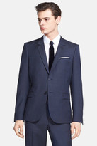 Thumbnail for your product : The Kooples Adjusted Fit Micro Screen Weave Wool Sportcoat