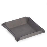 Thumbnail for your product : Bey-Berk 6" Square Leatherette Valet Tray