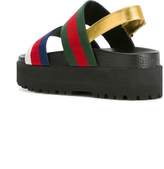 Thumbnail for your product : Gucci Web platform sandals