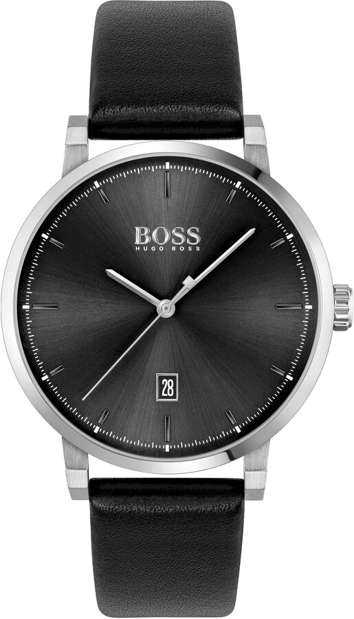 hugo boss leather watch strap