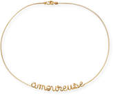 Thumbnail for your product : Personalized 6-Letter Wire Necklace, Yellow Gold Fill
