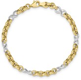 Thumbnail for your product : 14K Two-tone Rolo & Infinity Bracelet, 4.7g