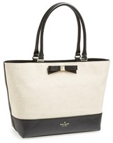 Thumbnail for your product : Kate Spade 'holly Street - Francis' Leather & Fabric Tote