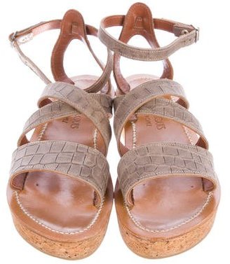 K Jacques St Tropez Thoronet Embossed Sandals