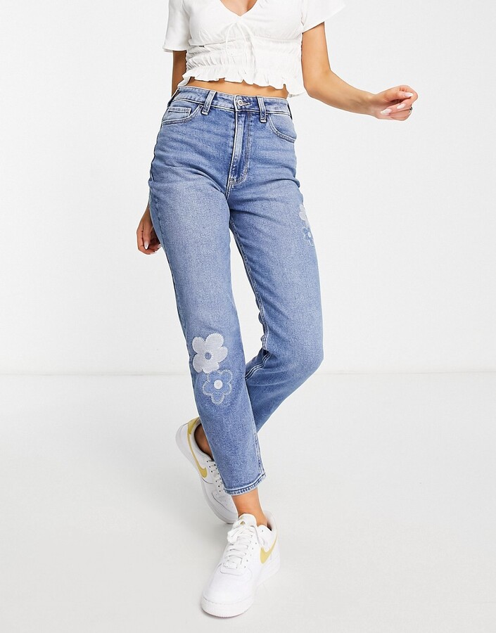 Floral Embroidered Jeans | Shop The Largest Collection | ShopStyle