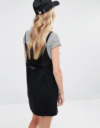 Daisy Street Pinafore Dress With Pocket Detail