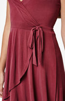 Thumbnail for your product : La Hearts Cupro Wrap Dress