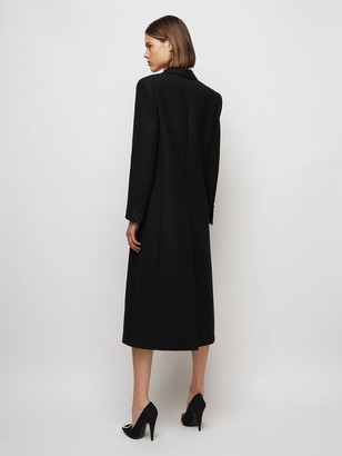 Saint Laurent Wool Twill Long Coat