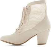 Thumbnail for your product : Bait Footwear Lace Against Time Bootie in Cream