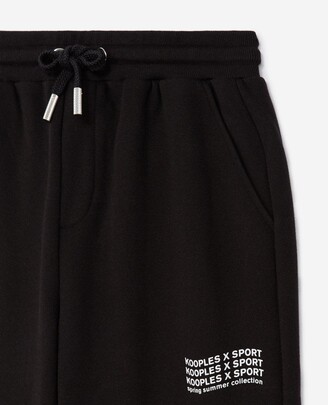 The Kooples Black joggers with printed logo