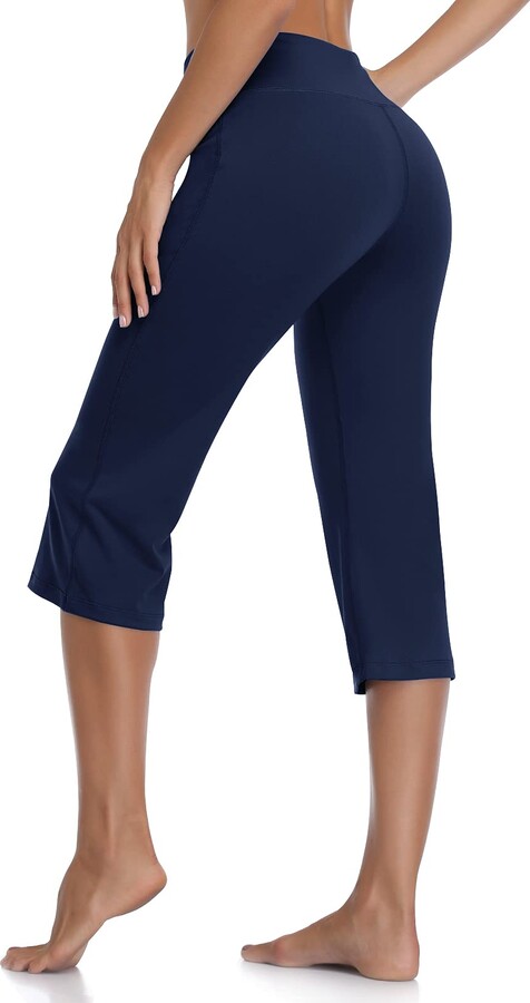 Navy Yoga Pants Bootcut
