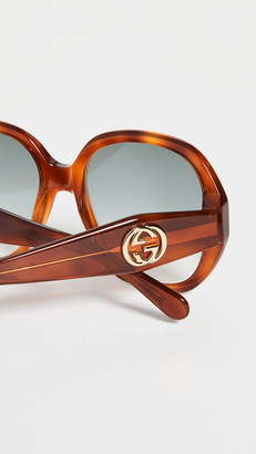 Gucci GG Acetate Octagonal Sunglasses