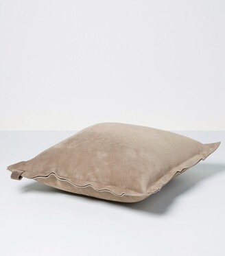Brunello Cucinelli Monili Tag Suede Cushion (40cm x 40cm)