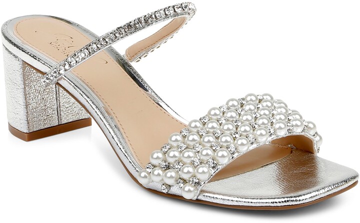 dash embellished halo strap sandal