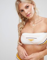 Thumbnail for your product : Zulu & Zephyr warm sand bandeau bikini top in stripe
