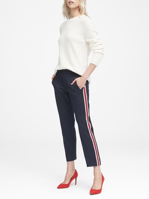 side stripe ankle pants