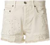 Faith Connexion distressed denim fitted shorts