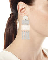 Thumbnail for your product : Lele Sadoughi Crystal Skyscraper Statement Clip-On Earrings