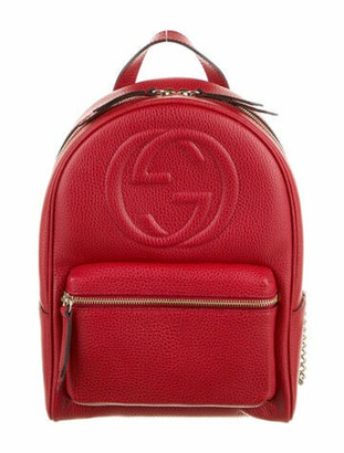 gucci red mini backpack