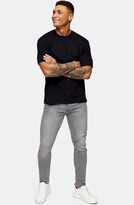 Thumbnail for your product : Topman Mid Gray Skinny Jeans