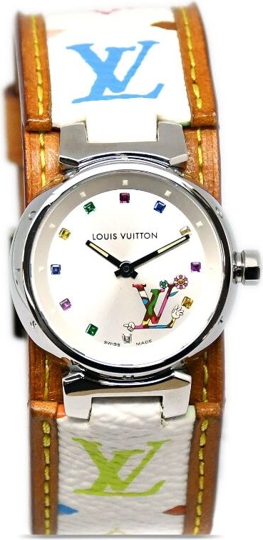 Pre-owned Louis Vuitton Tambour Chronographe Watch In Brown
