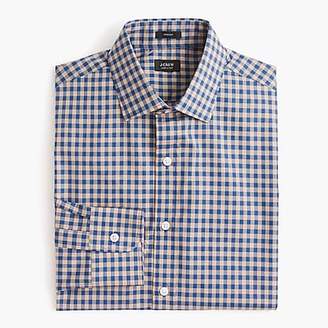 J.Crew Crosby Classic-fit spread-collar shirt in microgingham