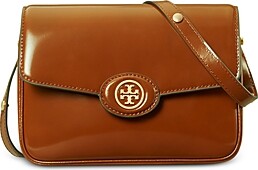 Tory Burch Women's Robinson Spazzolato Convertible Shoulder, Shea  Butter/Ivory, Off White, One Size: Handbags