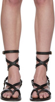 Thumbnail for your product : Saint Laurent Black Liya Cross Strap Sandals