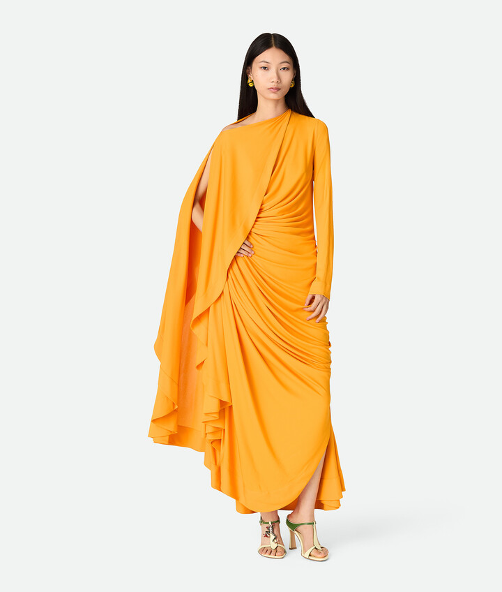 Bottega Veneta Viscose Jersey Draped Dress