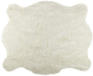 LUXE FAUX FUR Polar Bear Faux Fur Rug