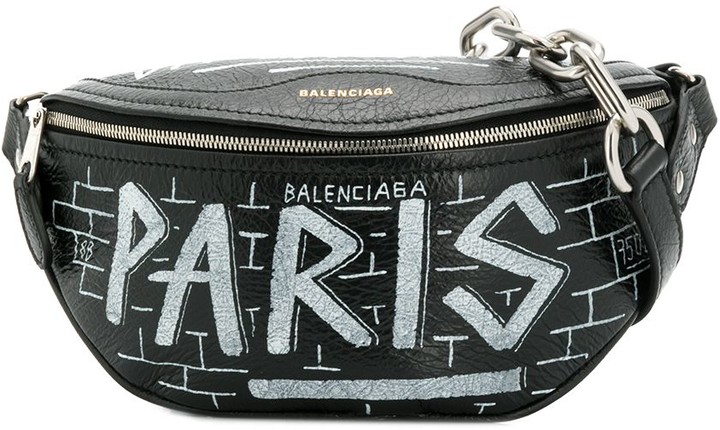 Balenciaga Souvenir graffiti belt bag - ShopStyle