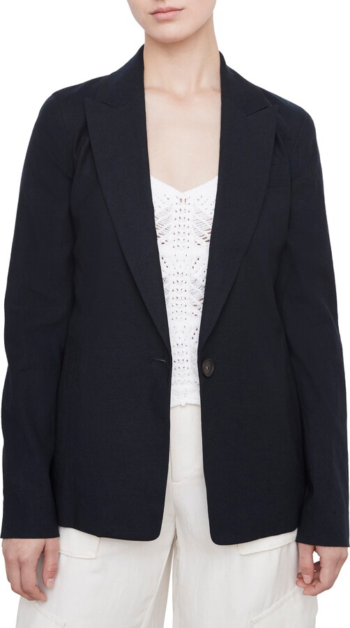 Vince Linen Blend Blazer