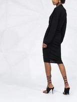 Thumbnail for your product : Fenty by Rihanna Plunging pleated knit dress