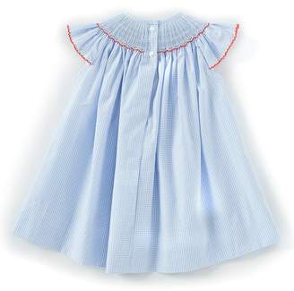 Edgehill Collection Baby Girls 3-24 Months Anchor Embroidered Checked Dress