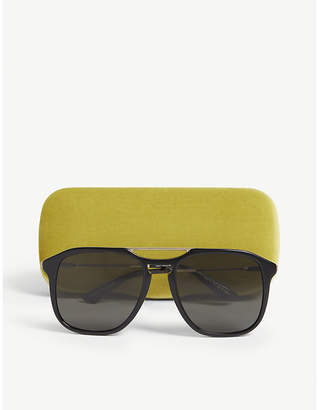 Gucci Gg0321s pilot-frame sunglasses