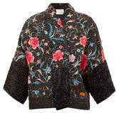 Thumbnail for your product : By Walid Cassie 19th-century Piano Shawl Silk Jacket - Womens - Green Multi