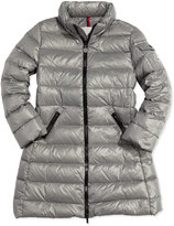 Thumbnail for your product : Moncler Moka Long Quilted Puffer Coat, Silver, Sizes 8-14