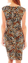 Thumbnail for your product : Evan Picone Black Label by Evan-Picone Cap-Sleeve Side-Knot Dress