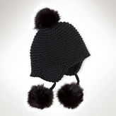 Thumbnail for your product : Ralph Lauren Wool-Cashmere Pom-Pom Hat