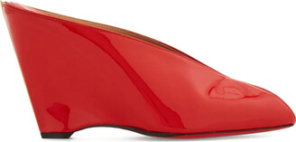 Ferragamo Red Nappa Leather Astro X5 Mules - ShopStyle