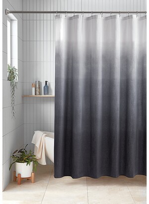 Studio 3B 72 X 72 Benji Modern Ombre Shower Curtain In True Navy