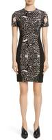 Thumbnail for your product : Yigal Azrouel Burnout Coral Sheath Dress