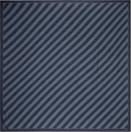 Fendi Finished-Edge Striped Scarf